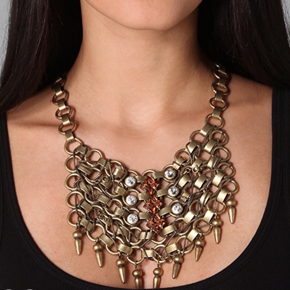 DanniJo citrine Bib necklace
